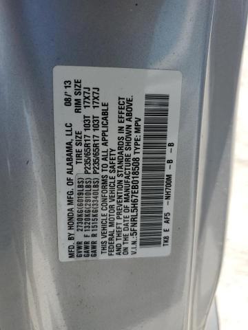 5FNRL5H67EB018508 | 2014 Honda odyssey exl