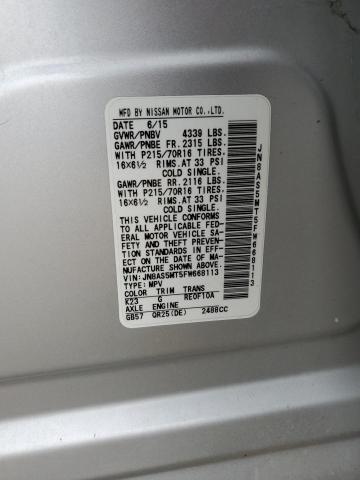 2015 Nissan Rogue Select S VIN: JN8AS5MT5FW668113 Lot: 39244971