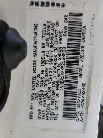 2005 Toyota Corolla Ce VIN: 1NXBR32EX5Z538693 Lot: 49943294