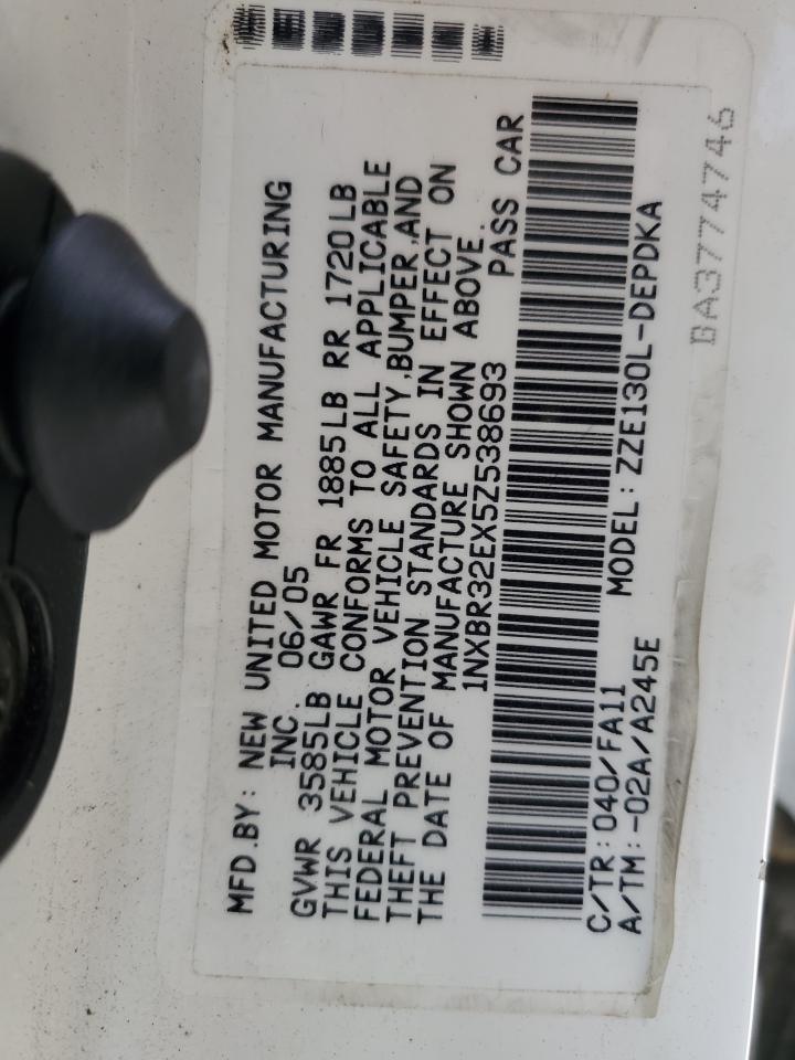 1NXBR32EX5Z538693 2005 Toyota Corolla Ce