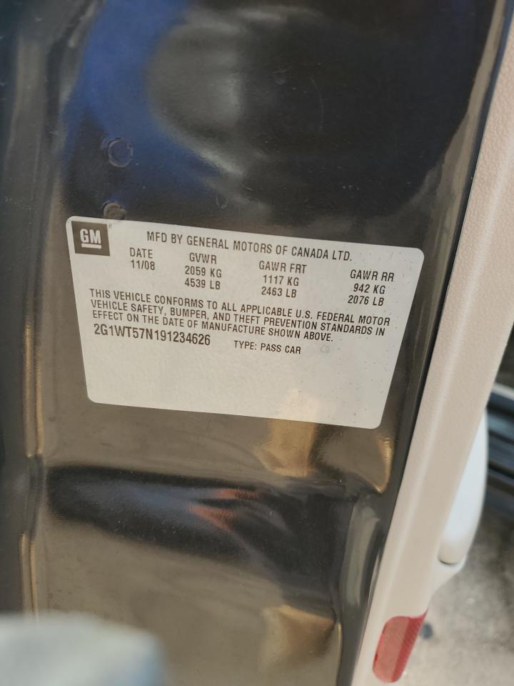 2G1WT57N191234626 2009 Chevrolet Impala 1Lt