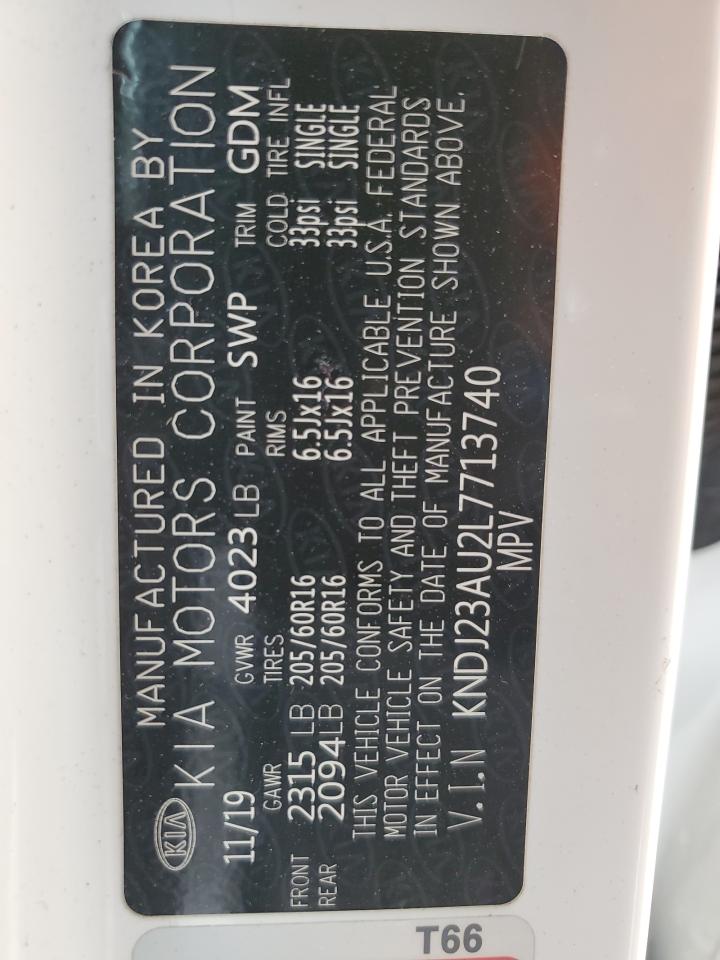 KNDJ23AU2L7713740 2020 Kia Soul Lx