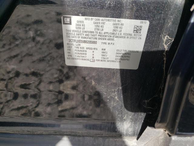 2011 GMC Terrain Slt VIN: 2CTFLXE59B6205880 Lot: 50040174