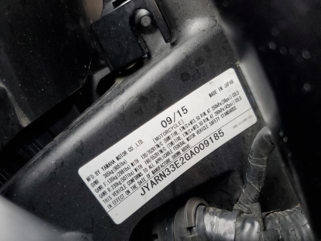 2016 YAMAHA FZ09 JYARN33E2GA009185