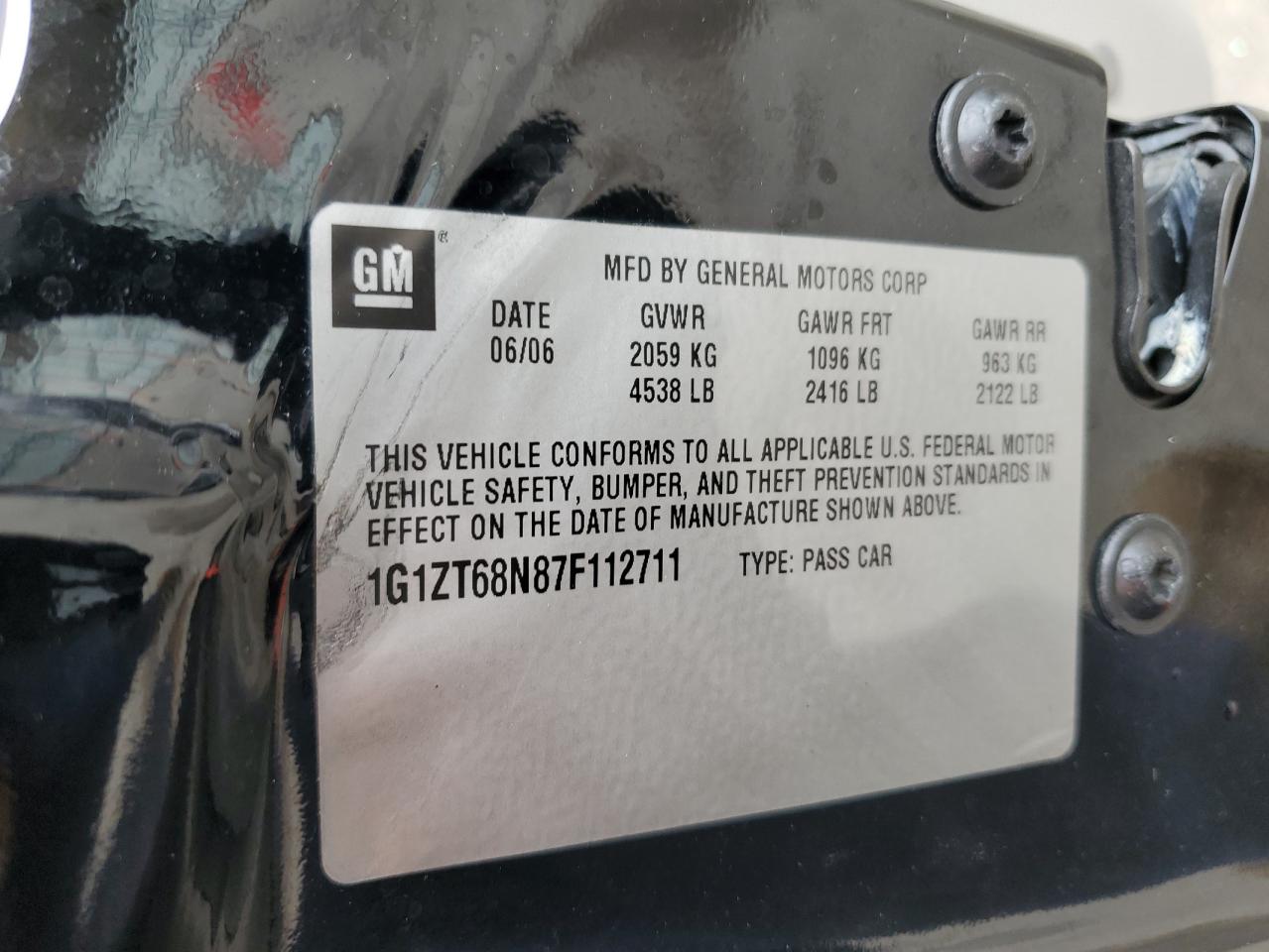 1G1ZT68N87F112711 2007 Chevrolet Malibu Maxx Lt