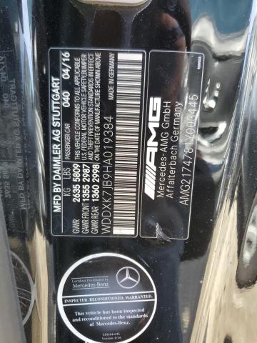 2017 MERCEDES-BENZ S 63 AMG - WDDXK7JB9HA019384