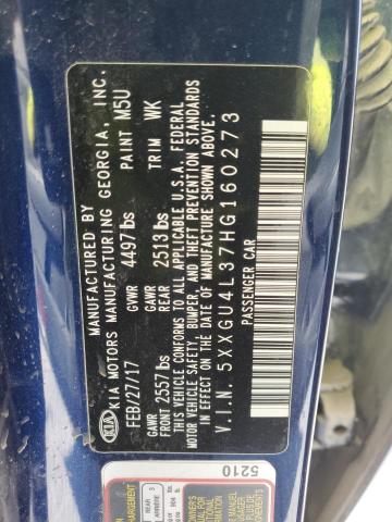 2017 Kia Optima Ex VIN: 5XXGU4L37HG160273 Lot: 50312864