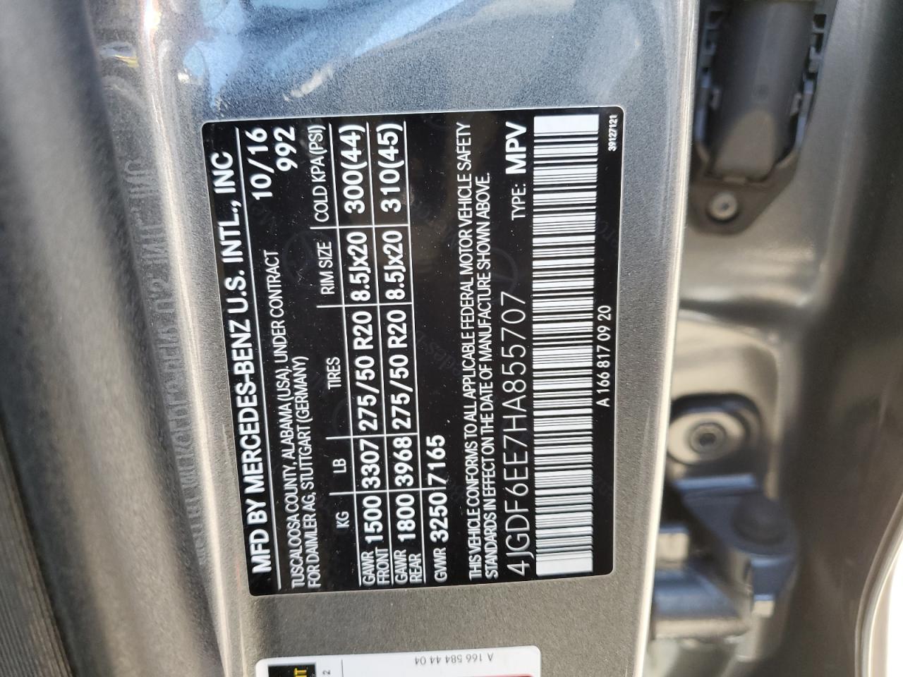 4JGDF6EE7HA855707 2017 Mercedes-Benz Gls 450 4Matic