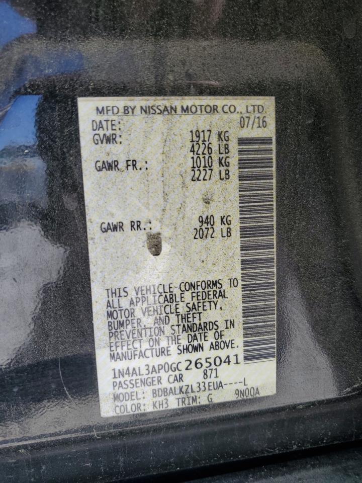 1N4AL3AP0GC265041 2016 Nissan Altima 2.5