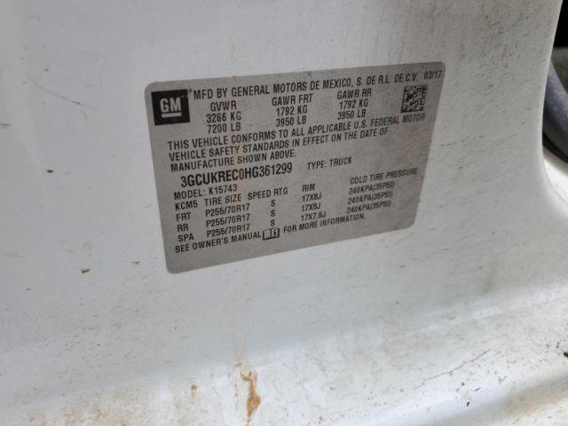 2017 Chevrolet Silverado K1500 Lt VIN: 3GCUKREC0HG361299 Lot: 51579944