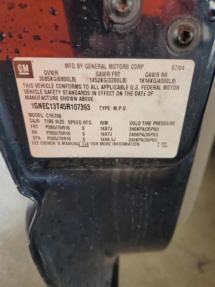 1GNEC13T45R107393 2005 Chevrolet Tahoe C1500