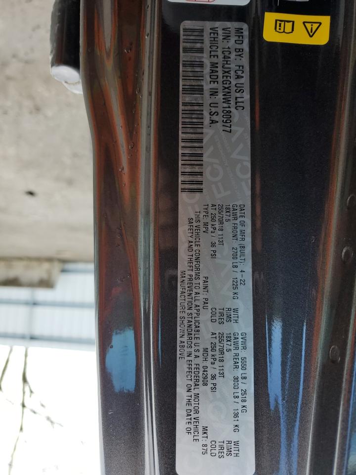 1C4HJXEGXNW180977 2022 Jeep Wrangler Unlimited Sahara