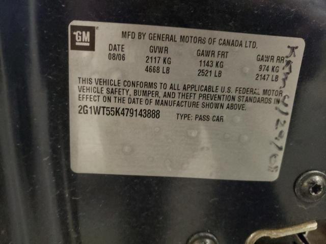 2007 Chevrolet Impala Lt VIN: 2G1WT55K479143888 Lot: 52048664