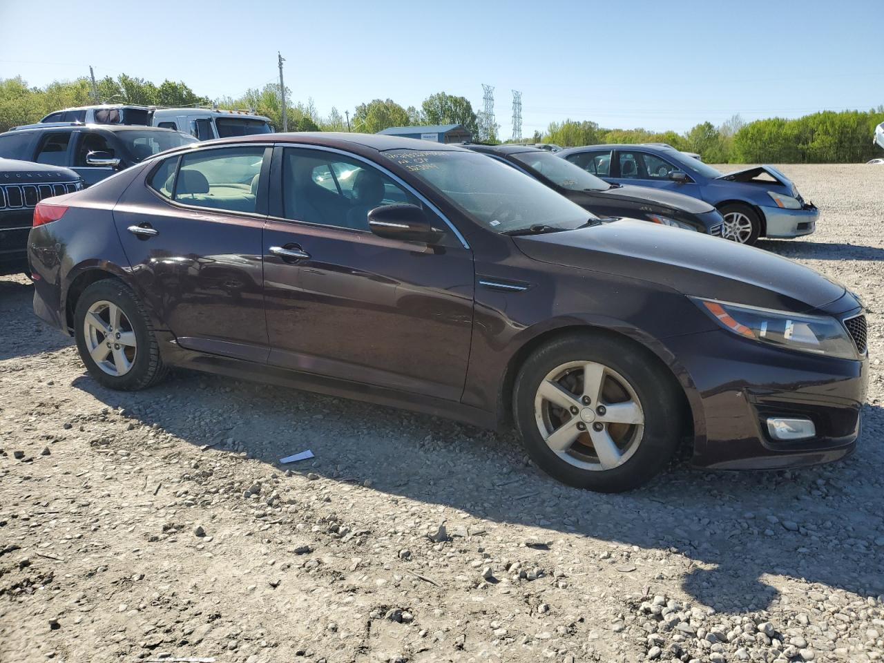 2014 Kia Optima Lx vin: 5XXGM4A75EG323049