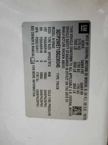 2013 GMC Sierra K1500 Slt VIN: 3GTP2WE71DG236045 Lot: 51726954