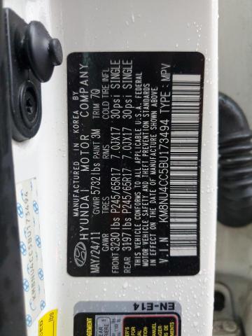 2011 Hyundai Veracruz Gls VIN: KM8NU4CC5BU173494 Lot: 48713654