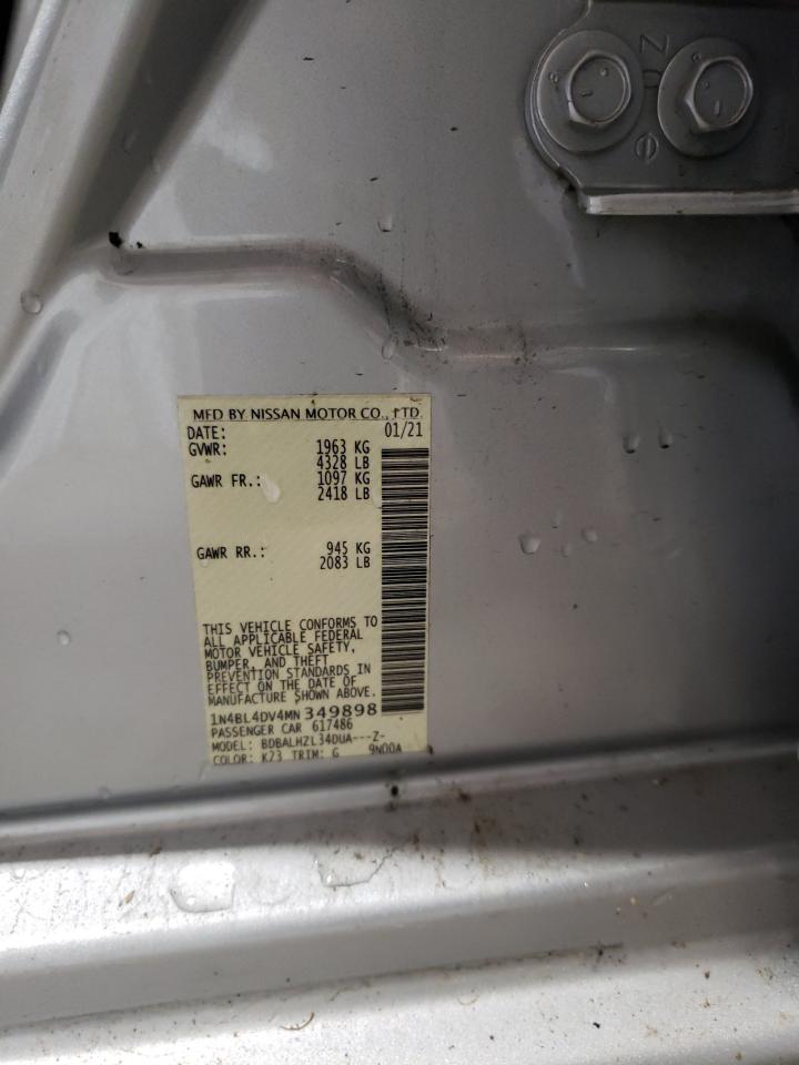 1N4BL4DV4MN349898 2021 Nissan Altima Sv