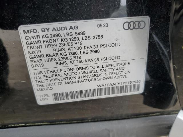 2023 Audi Q5 Premium Plus 45 VIN: WA1EAAFY4P2157920 Lot: 51148124