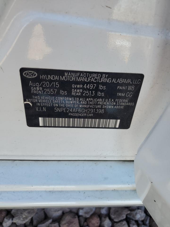 5NPE24AF6GH291398 2016 Hyundai Sonata Se