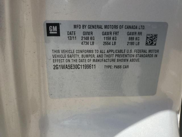 2012 Chevrolet Impala Ls VIN: 2G1WA5E30C1199611 Lot: 48420374