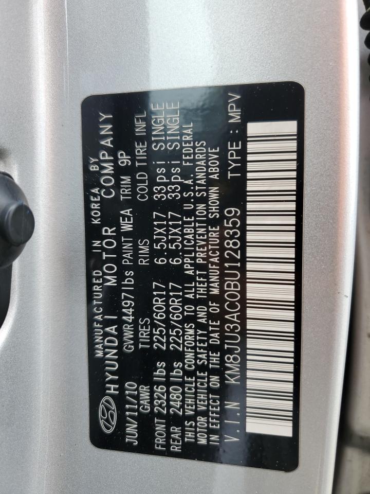 KM8JU3AC0BU128359 2011 Hyundai Tucson Gls