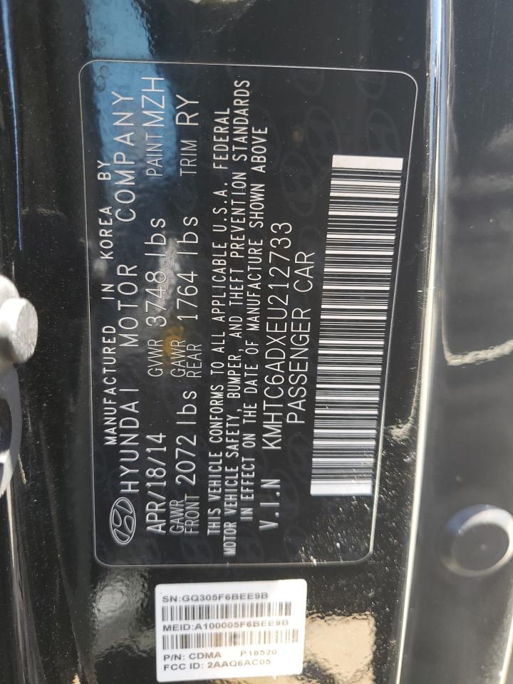 KMHTC6ADXEU212733 2014 Hyundai Veloster