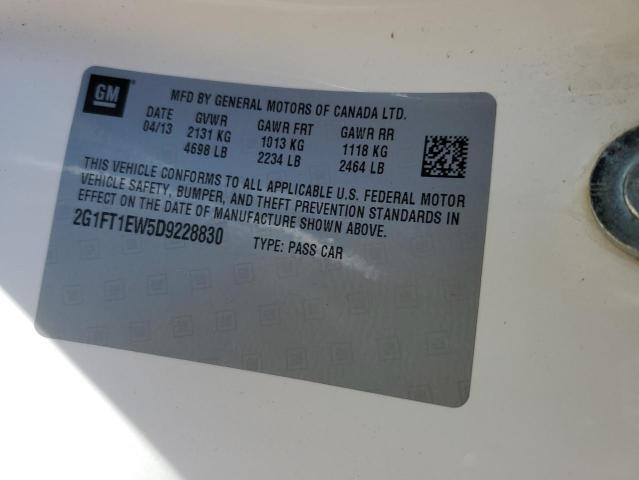 2013 Chevrolet Camaro 2Ss VIN: 2G1FT1EW5D9228830 Lot: 52110934