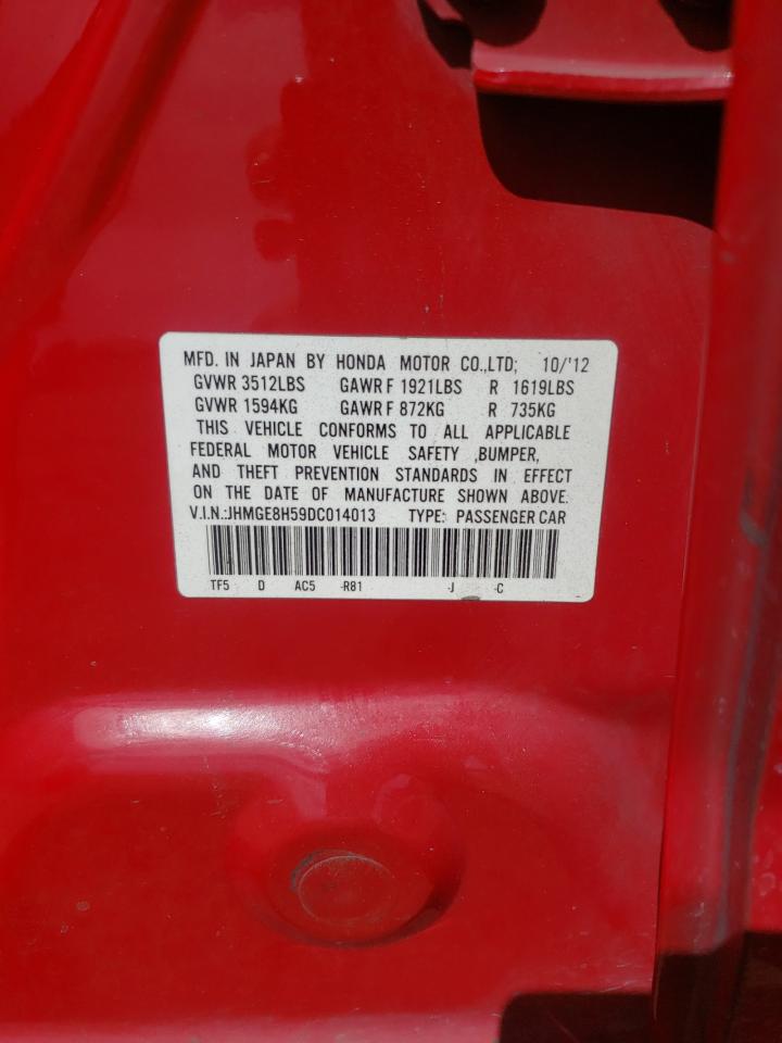 JHMGE8H59DC014013 2013 Honda Fit Sport