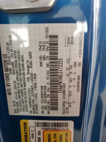 2020 FORD MUSTANG - 1FA6P8TH0L5172225