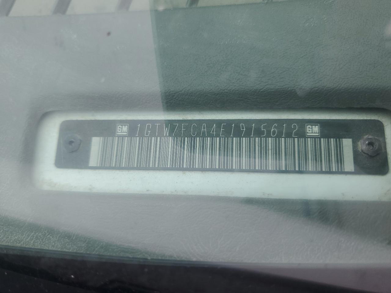 1GTW7FCA4E1915612 2014 GMC Savana G2500