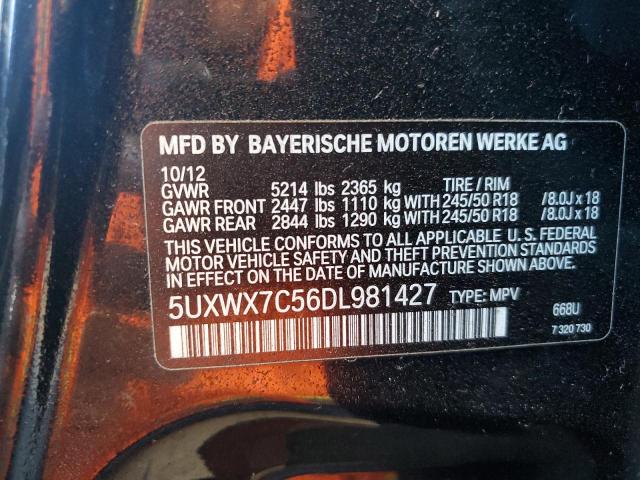 Lot #2489207579 2013 BMW X3 XDRIVE3 salvage car