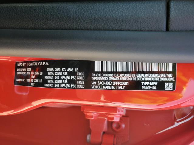 2023 JEEP RENEGADE A ZACNJDE13PPP20681