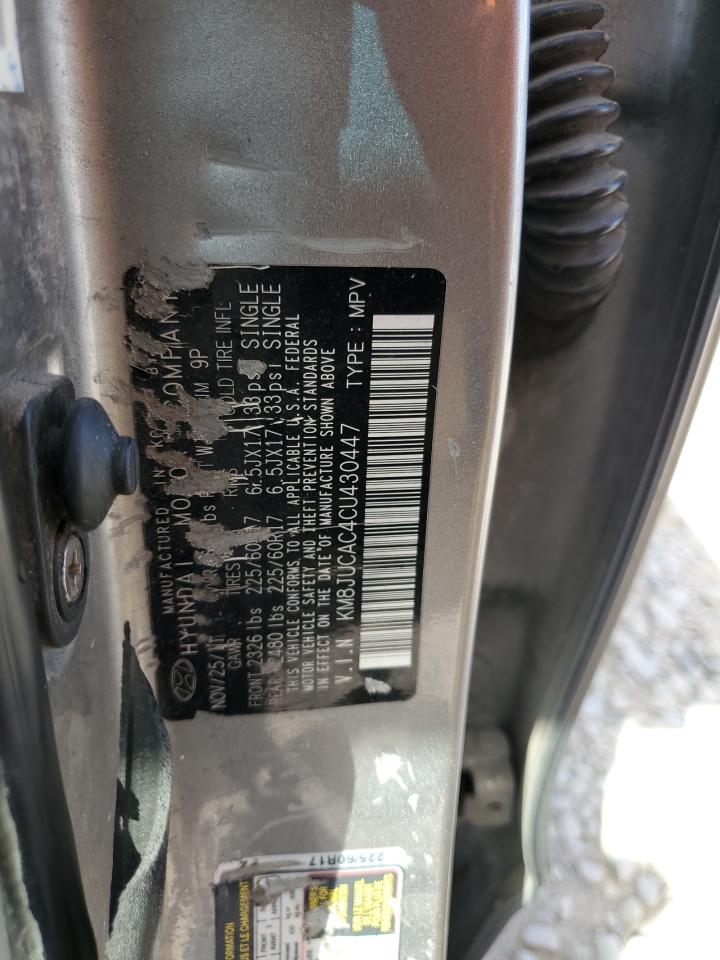 KM8JUCAC4CU430447 2012 Hyundai Tucson Gls