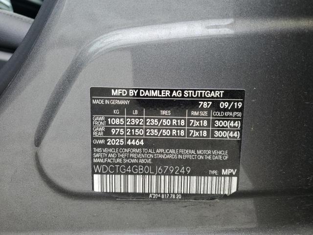 VIN WDCTG4GB0LJ679249 2020 Mercedes-Benz GLA-Class,... no.13