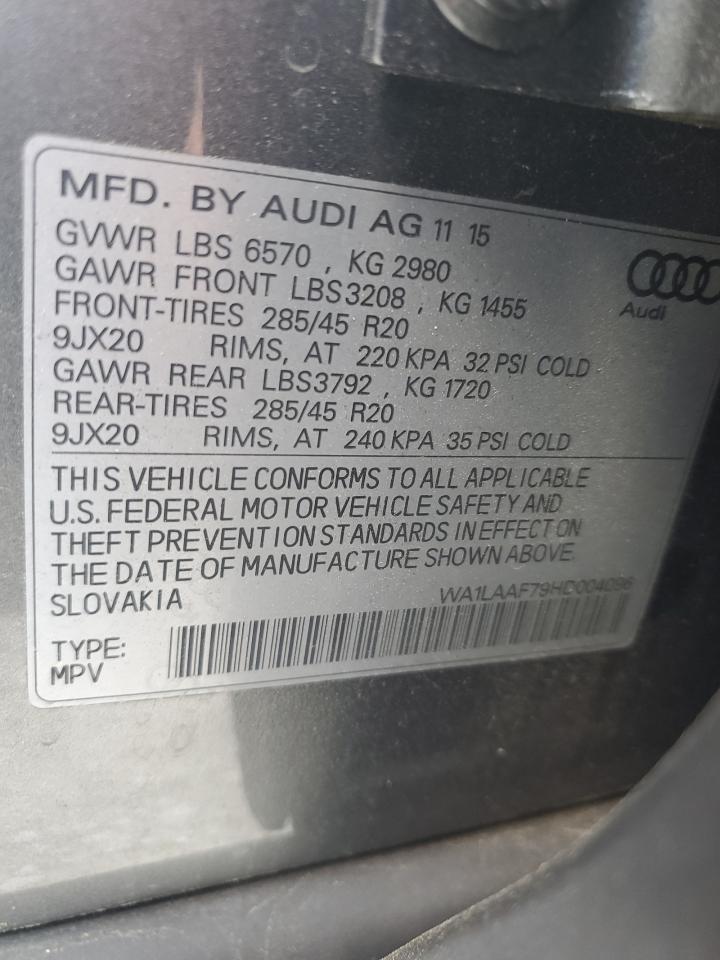 WA1LAAF79HD004096 2017 Audi Q7 Premium Plus