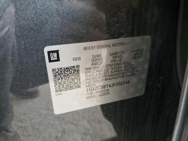 2018 Chevrolet Malibu Ls VIN: 1G1ZC5ST4JF202348 Lot: 52334044