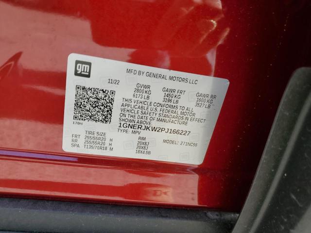 1GNERJKW2PJ166227 Chevrolet Traverse R 12