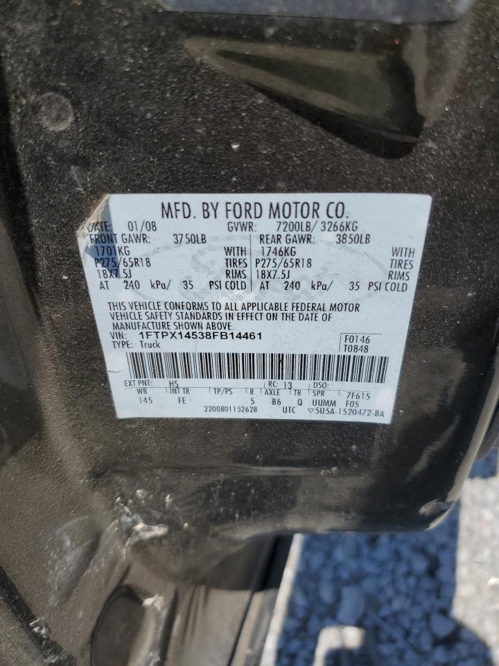 1FTPX14538FB14461 2008 Ford F150