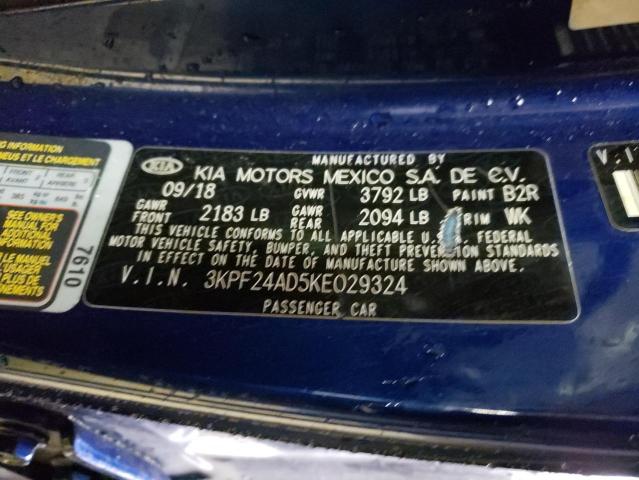 2019 Kia Forte Fe VIN: 3KPF24AD5KE029324 Lot: 49132004
