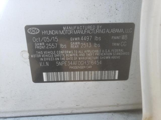 2016 HYUNDAI SONATA SPO - 5NPE34AF0GH316454