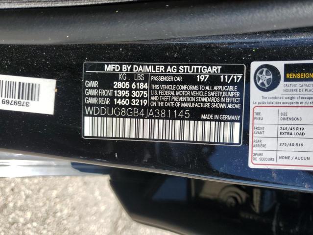 2018 MERCEDES-BENZ S 560 4MAT - WDDUG8GB4JA381145