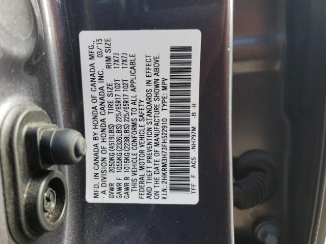 2015 HONDA CR-V EXL - 2HKRM3H73FH522910