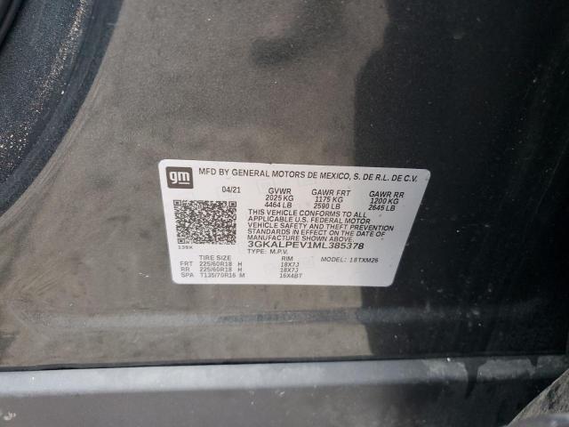 2021 GMC Terrain Slt VIN: 3GKALPEV1ML385378 Lot: 50066404