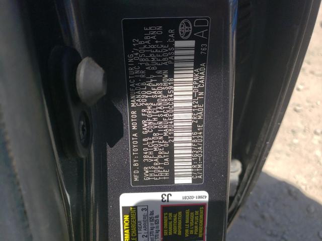 2T1BU4EE0CC845918 2012 Toyota Corolla Base