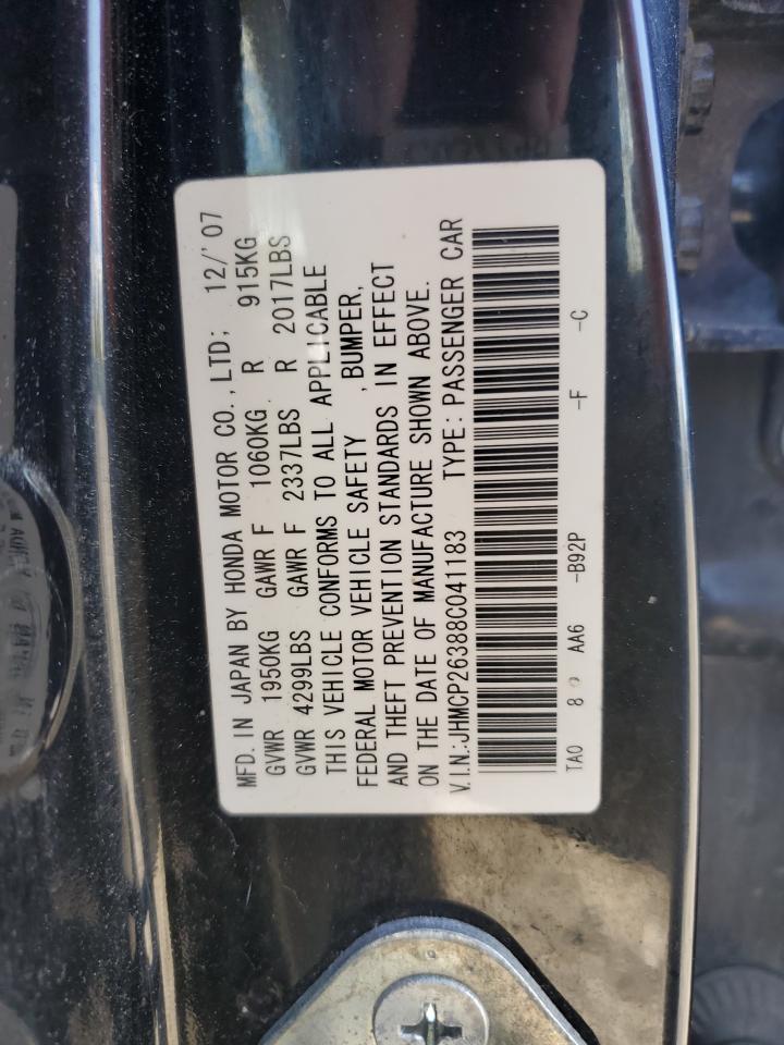 JHMCP26388C041183 2008 Honda Accord Lx