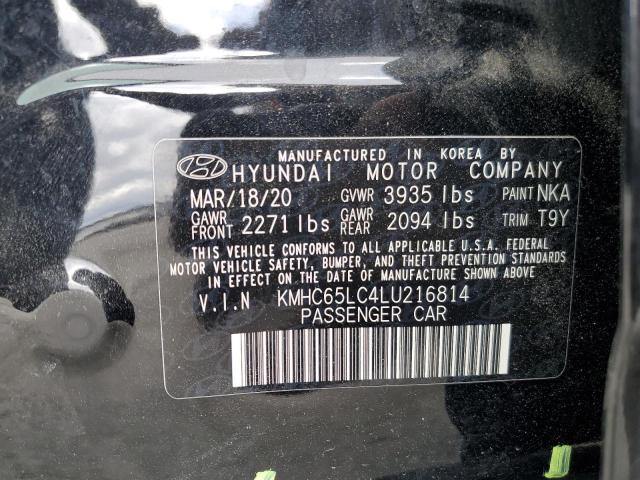 2020 HYUNDAI IONIQ BLUE - KMHC65LC4LU216814