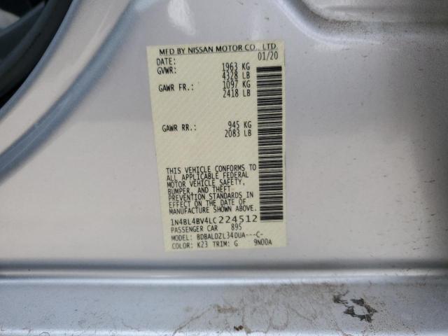 1N4BL4BV4LC224512 Nissan Altima S 12