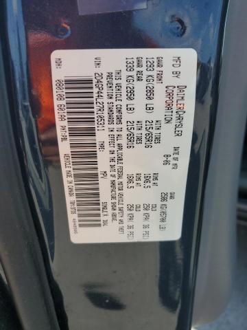 2007 Dodge Grand Caravan Sxt VIN: 2D4GP44L27R105311 Lot: 51761774