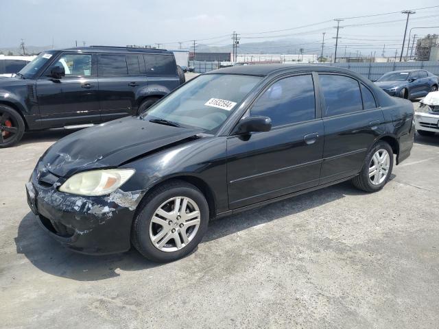 Lot #2535565816 2005 HONDA CIVIC LX salvage car