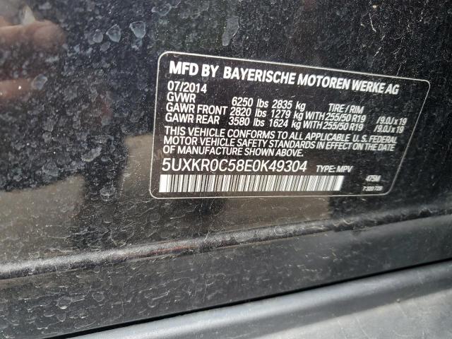 VIN 5UXKR0C58E0K49304 2014 BMW X5, Xdrive35I no.12